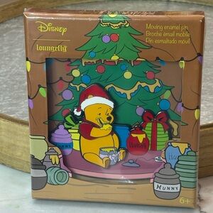 Christmas Disney Loungefly Winnie the Pooh Moving Enamel Pin Same Day Shipping